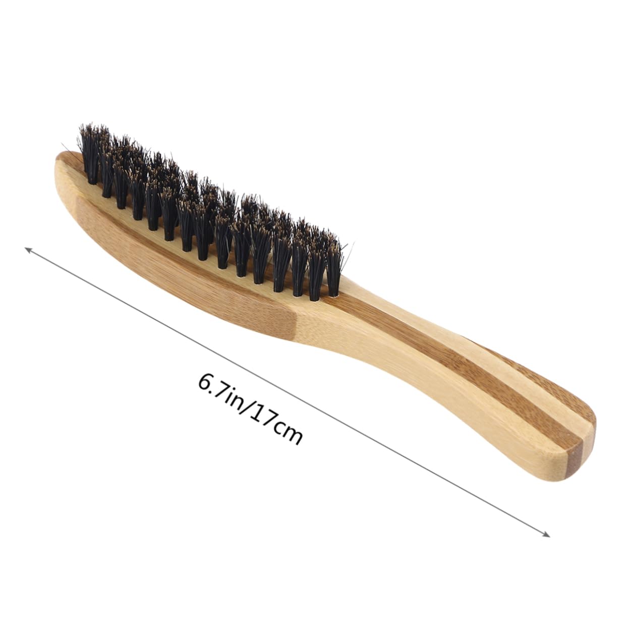 FRCOLOR Men's Beard Brush Natural Bristle Comb for Hair Wood Handle Static-free Portable Styling Tool for