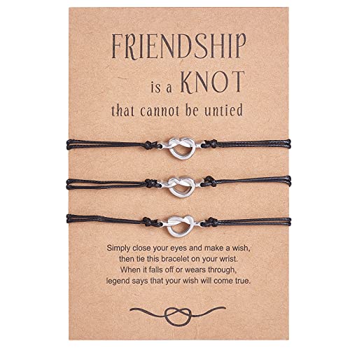Image of Ornaland 2 /3 /4 /5 Pcs Friendship Bracelet Best Friend Bracelets Bff Matching Heart Bracelet Braided Bracelet Best Friend Friendship Gifts for Women Friends Girls Teen