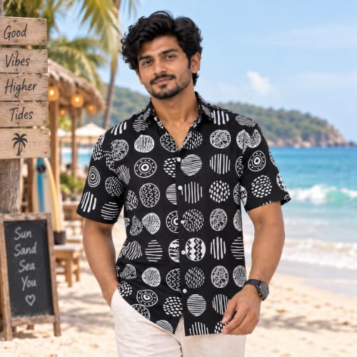 Image of BROWN CULTURE Printed Shirts for Men | Half Sleeve Shirt for Men | Cotton Half Sleeve | Cotton Blend Shirts for Men's | Casual Printed Shirt | Stylish Everyday Wear