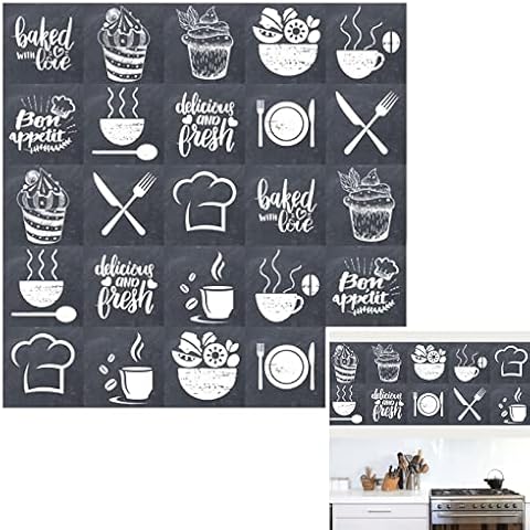 24 Pcs Self-Adhesive PVC Tile Stickers Cover