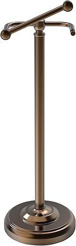 Miniatura 17 de Soporte de papel higiénico, soporte de papel higiénico de níquel cepillado, diseño pivotante y base ponderada estable de acero inoxidable SUS304