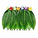 Boland 52245 - Hawaii Rock Palmblätter, Minirock mit künstlichen Blättern und bunten Kunstblumen, Beachparty, Sommerfest, Karneval, Mottoparty, Hula Hula