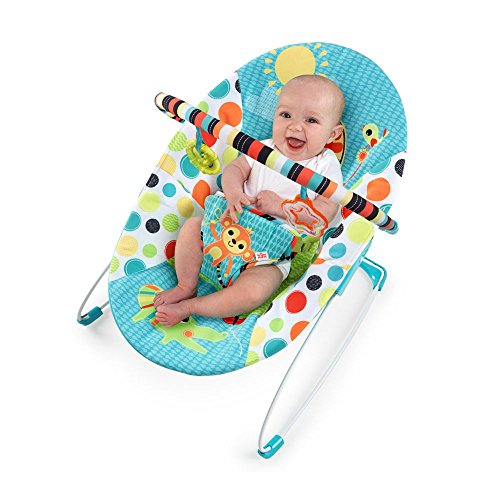 Cadeira de Descanso Safari Caleidoscópio, Bright Starts, Azul / Cinza / Verde