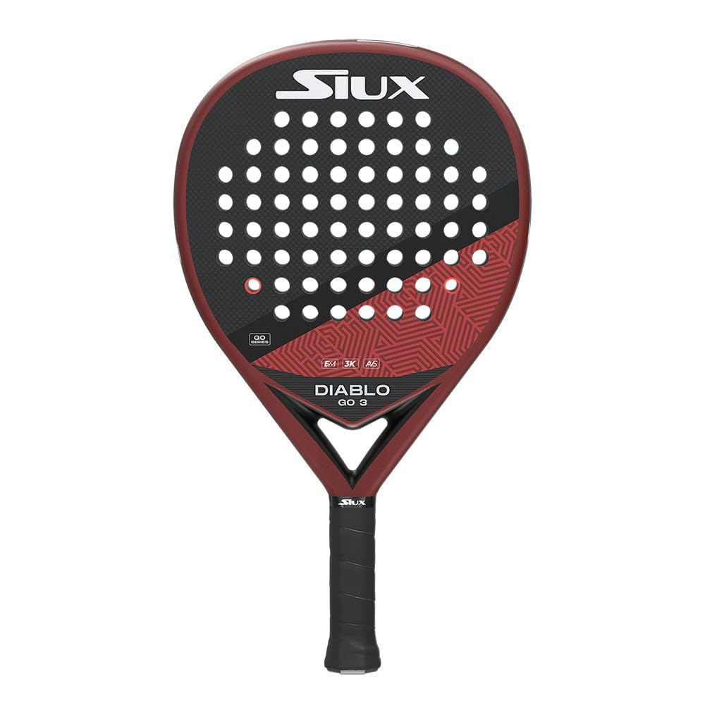 Siux - Pala de Pádel Diablo Go 3 Nivel intermedio Forma híbrida - Equilibrio Entre Control y Potencia