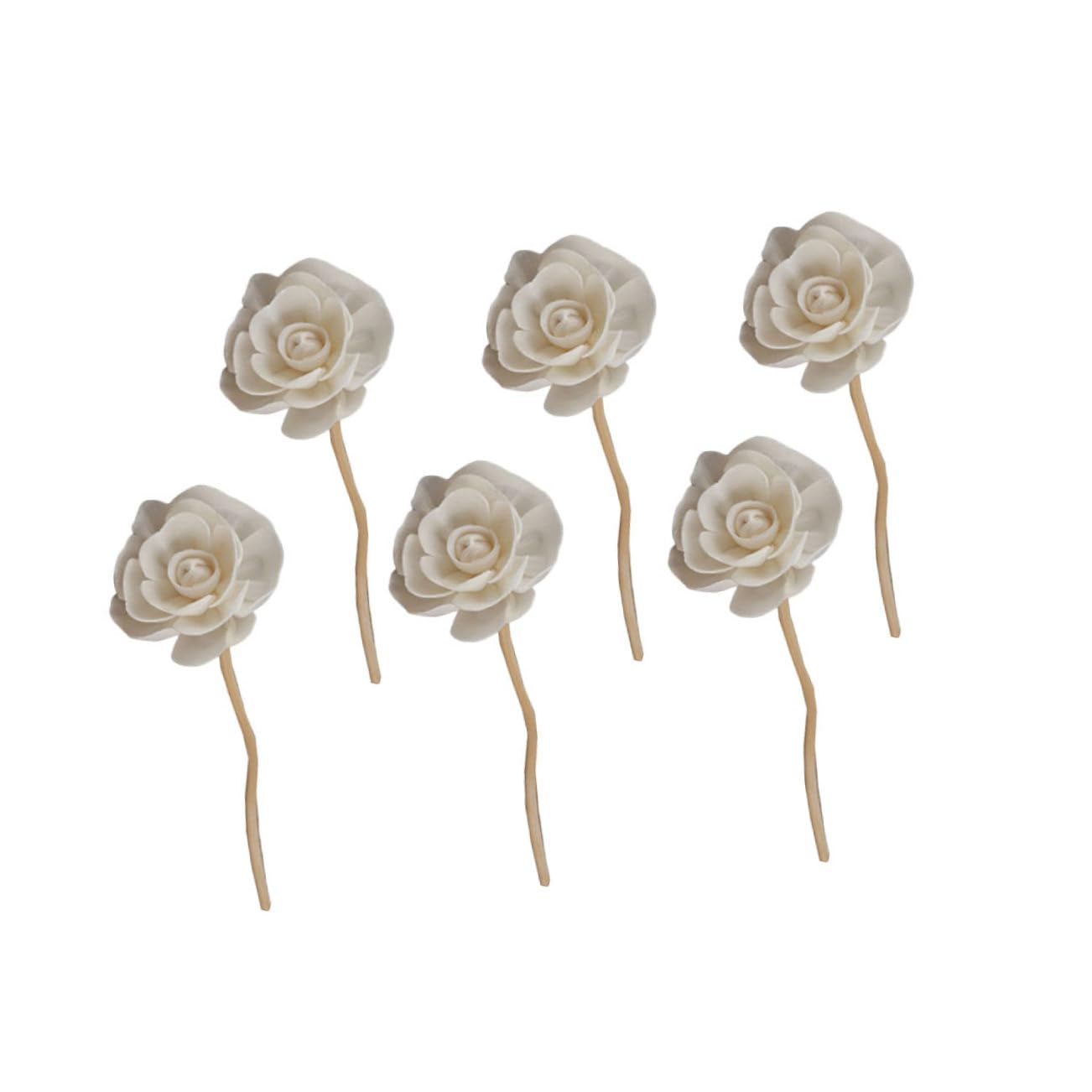 Bâtonnets Parfumés Fleur 6 Pièces en Rotin pour Diffuseur