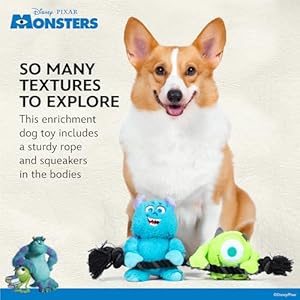 Pixar’s Monsters, Inc. Rope Pet Toy, 12in | Disney Pixar Dog Toys | Rope Tug Toy for Dogs Inspired by Mike and Sulley from Pixar’s Monsters, Inc. Pixars Monsters Inc Rope Pet Toy 12in Disney Pixar Dog Toys Rope Tug Toy for Dogs Inspired by Mike and Sulley from Pixars Monsters Inc