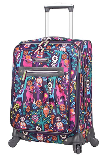 A photo of Lily Bloom Carry On Expandable Design Pattern Luggage.