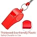 Hipat Whistle, 12 Packs Sports Whistles with Lanyard, Loud Crisp Sound Whistle Bulk Ideal for Coaches, Referees, and Officials