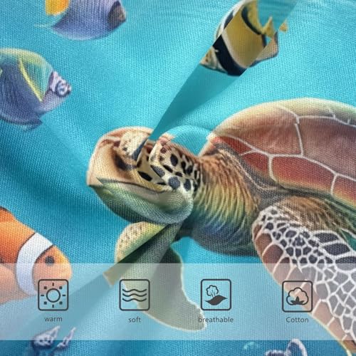 Girls Underwear Toddlers 2t Cotton Cute Panties Girl Animals Briefs Underpants Vibrant Underwater Sea Turtle3