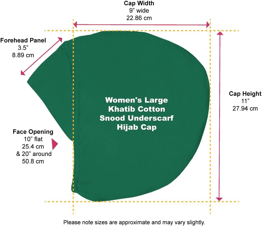 Middle Eastern Mall Women's Snood Cap Cotton Beanie Large Hijab Chemo Undercap (Winter Blue) - Image 2