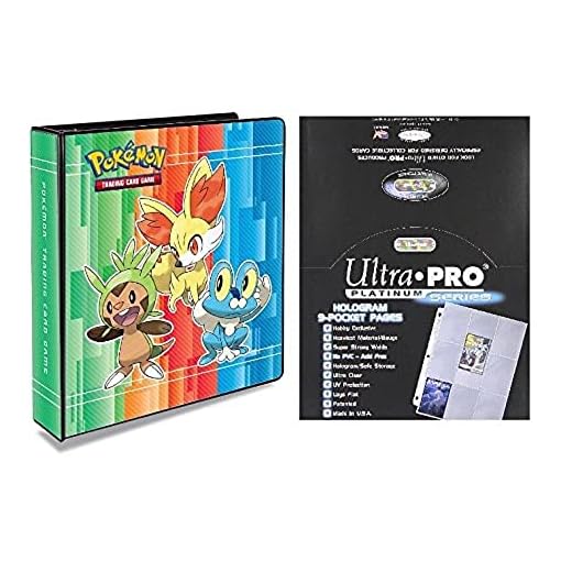 -Pokemon X & Y 2" 3-Ring Binder with 100 Ultra Pro Platinum 9-Pocket Sheets
