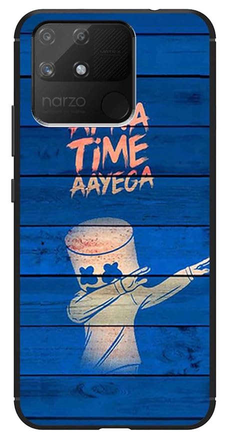 Solimo Mobile Case Rubber Pouch for Realme Narzo 50A (SOLRMN50ACF0003_Multicolor)