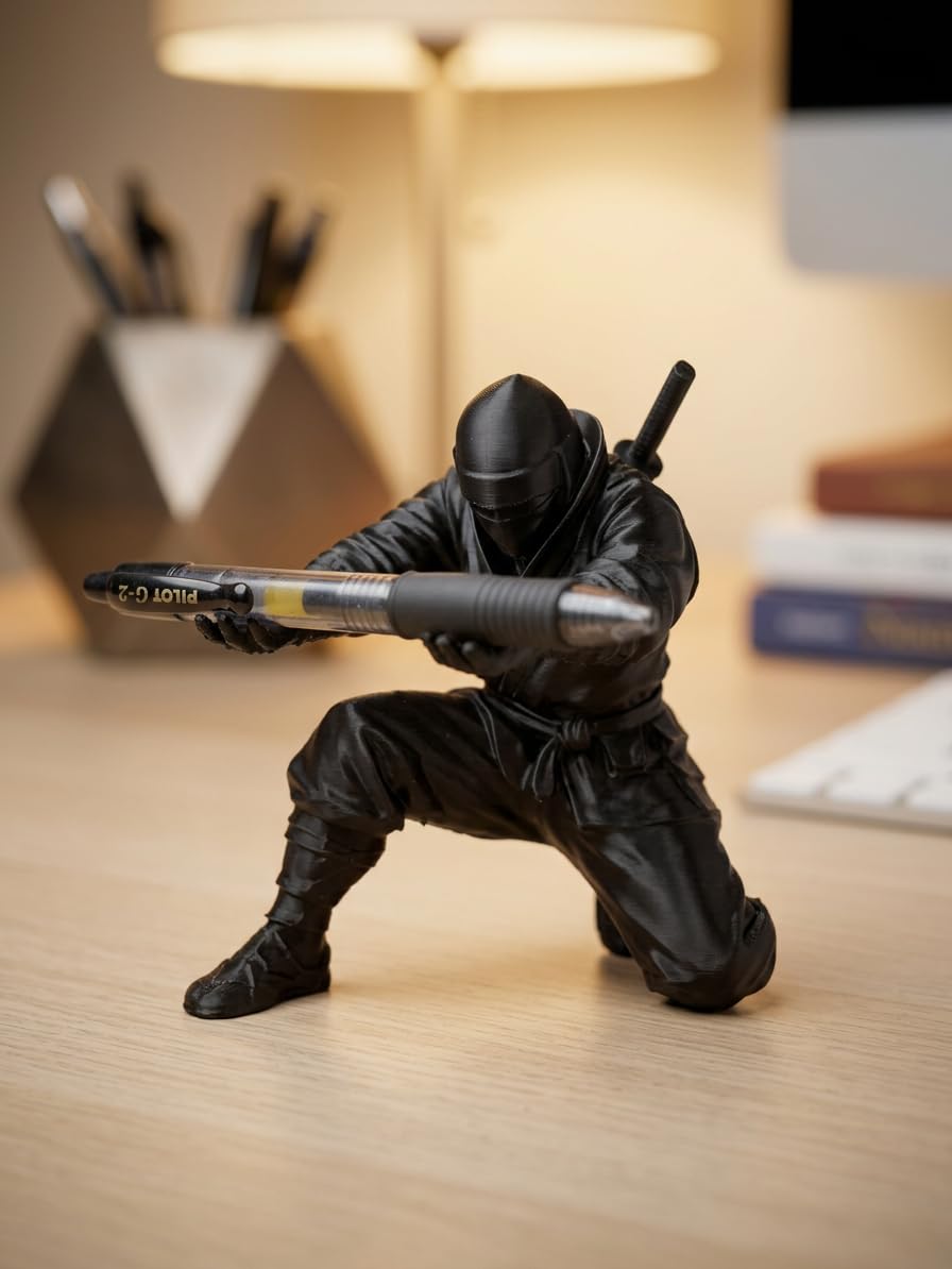 Ninja Pen Holder Stand for Study & Office Table – Novelty Desk Accessory & Gift-image-47