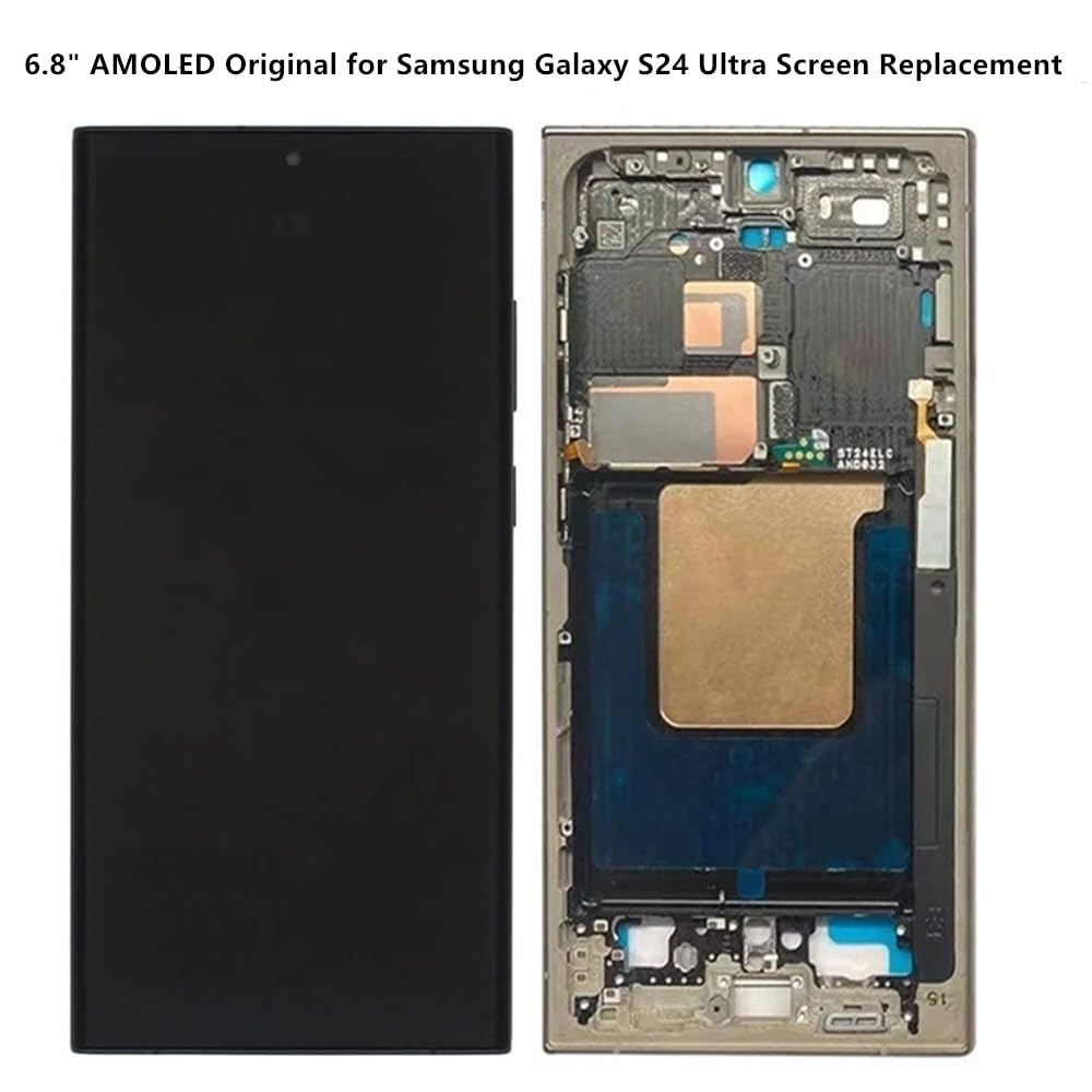 Amazon.com: 7 吋AMOLED 原裝,適用於Samsung Galaxy S24 Ultra 顯示器