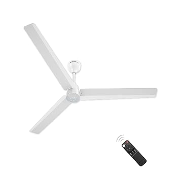 atomberg Renesa 1400mm BLDC Ceiling Fan with Remote Control | BEE 5 star Rated Energy Efficient Ceiling Fan | High Air Delivery with LED Indicators | 3 Year Warranty (Gloss White) - image, photos