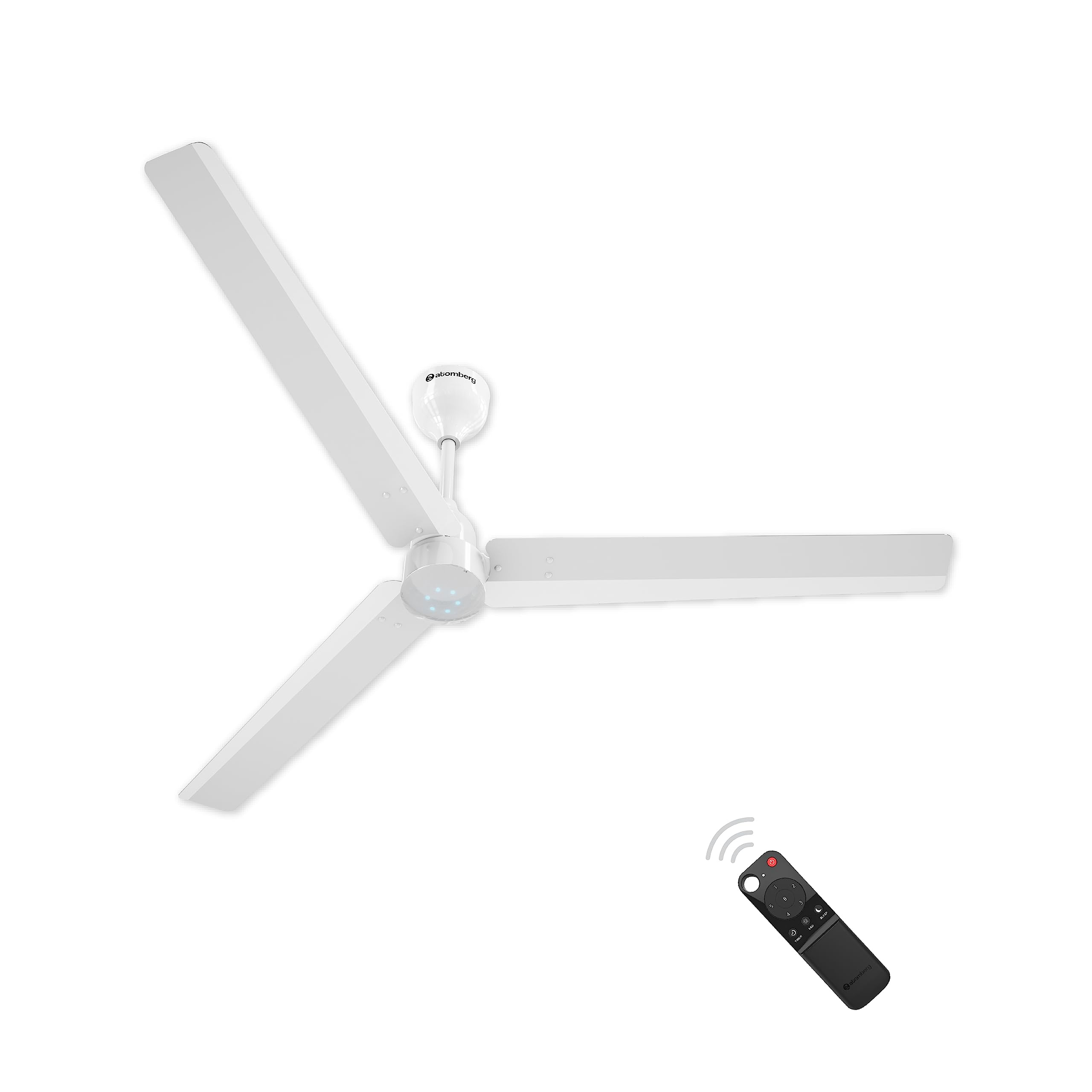 atomberg Renesa 1400mm BLDC Ceiling Fan with Remote Control | BEE 5 star Rated Energy Efficient Ceiling Fan | High Air Delivery with LED Indicators | 3 Year Warranty (Gloss White)