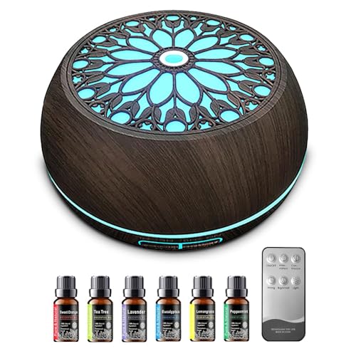 550ml Essential Oil Diffuser with Oils and LED Night Light