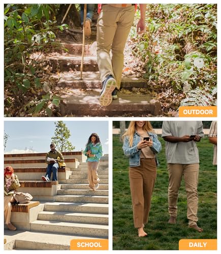 Pantalones cargo para correr con goma elástica y algodón transpirable 7