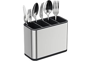 Silverware Organizer, Utensil Holder for Kitchen Countertop