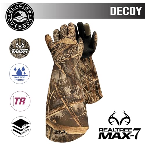 image for Glacier Glove Unisex Decoy Waterproof Flexible Secure Grip Palm Fleece