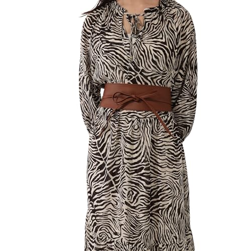 Image of FASHIONGEN - Woman Italian leather Obi belt, CASSIANE