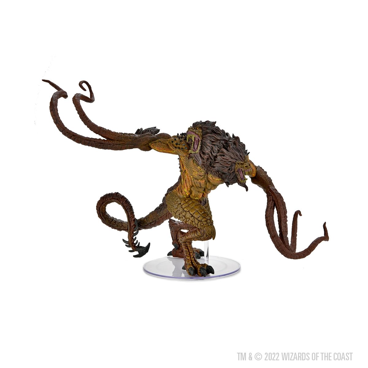 WizKids D & D Icons of The Realms Miniatures: Demogorgon, Prince of Demons - Painted Figurine, Dungeons & Dragons
