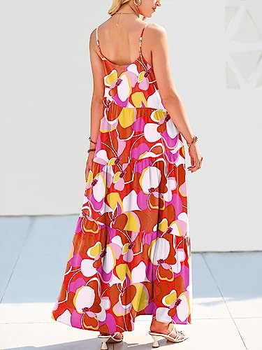 Image of ANRABESS Women Summer Casual Loose Sleeveless Sundress Spaghetti Strap Flowy Boho Linen Beach Vacation Maxi Long Dress
