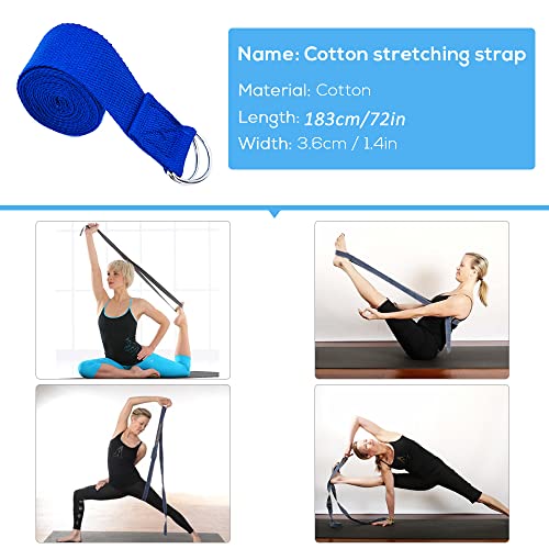 Domary Cobertor de Ioga, 3 peças conjunto de equipamentos de ioga tapete de ioga blocos de ioga cint