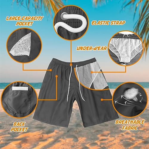 Image of Mens Swimming Trunks Swim Trunks Quick Dry Swim Shorts with Mesh Lining Funny Swimwear Bathing Suits