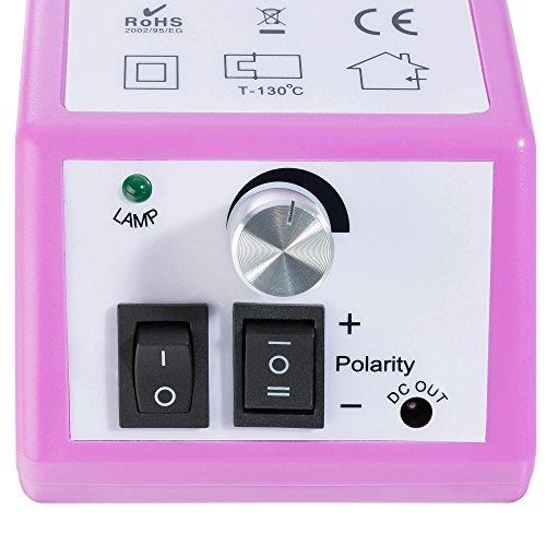 Sina Elektrische Nagelfeile Pink | inkl. 6 tlg. Bit-und Mandrel-Set | 6 Schleifhülsen | 20.000 Umdrehungen/Minute… – Bild 3