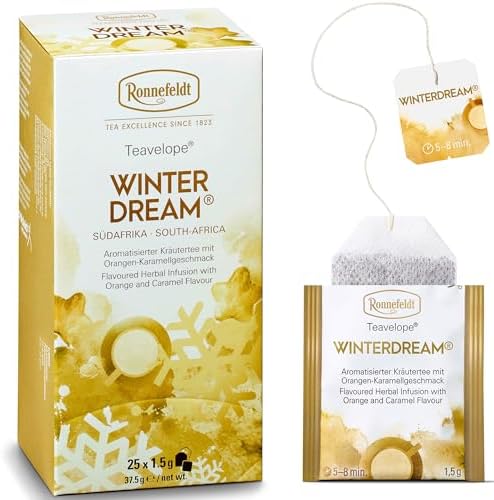 Ronnefeldt Teavelope Winterdream Rooibos Tea Individually Wrapped, 25 Ct