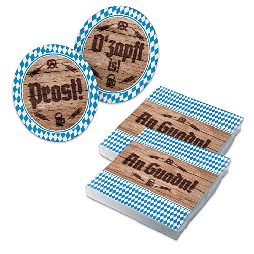 AXERHK Oktoberfest Servietten, Oktoberfest Deko, 150 Stück