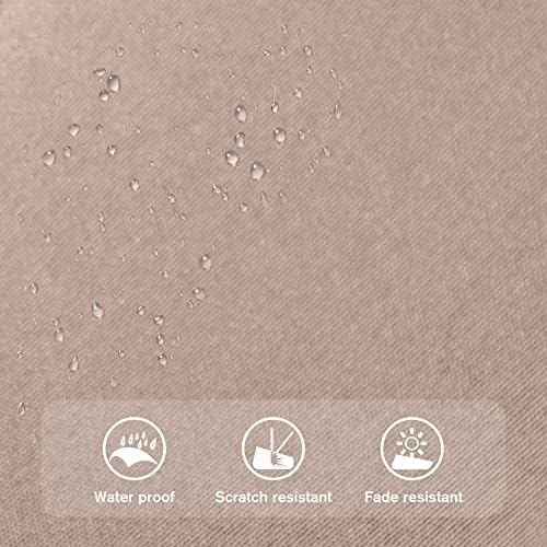 PHIVILLA Garden Parasol 380 cm×200 cm Larger Patio Umbrella for 6-8 Person Patio Furniture Revolve Handle UV 50+