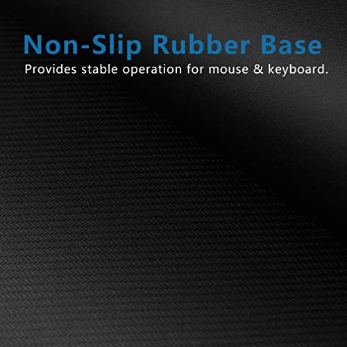 Image of Large Mouse Pad- 31x12 in. XL Mousepad Keyboard Pad with Stitched Edges, Uitra-Smooth Mouse Mat & Non-Slip Rubber Base, Gaming Mouse Pad for Gamer, Office & Home, Black