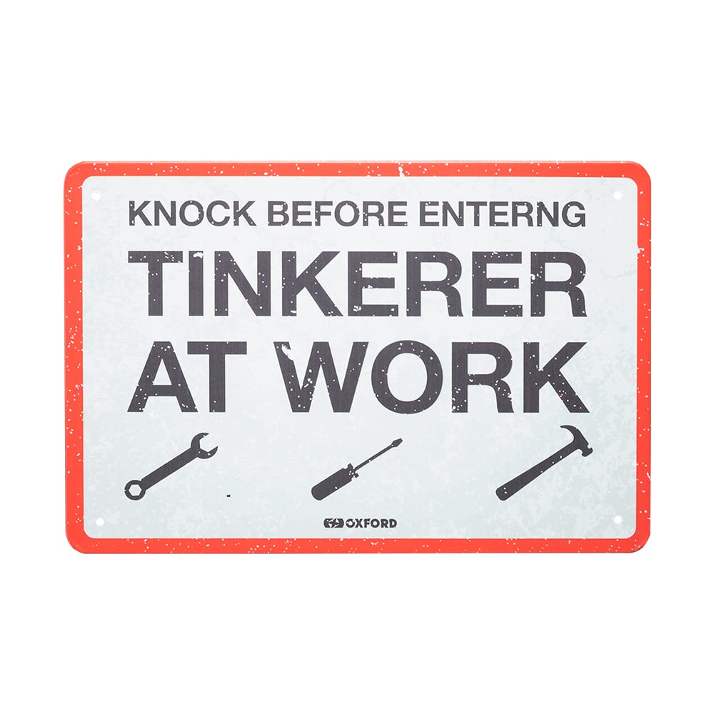 Oxford Products Motorcycle Metal Sign. Garage, Shed, Workshop.
