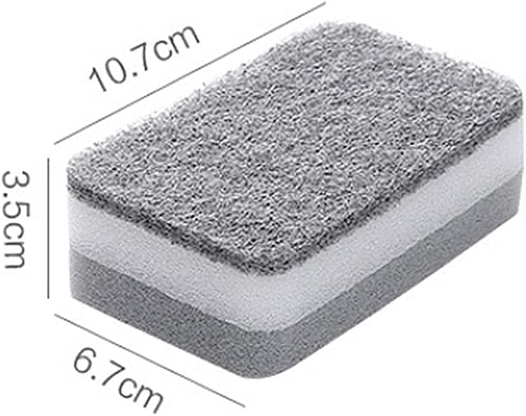 5/10pcs Home Double-Sided Cleaning Sponge Scouring Pad Sponges Household Tools