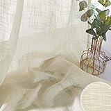 gardinen weiss baumwolle leinen Das Paket: Jeder Paket enthält 2 Stücke Leinenoptik Gardinen, deren Größe H 210 x B 132 cm (die Gesamtbreite ist 264 cm) beträgt. Empfehlen Sie die Vorhängebreite, die das 1,5 bis 2,6-fache der Breite des Fensters ist, zu bestellen.