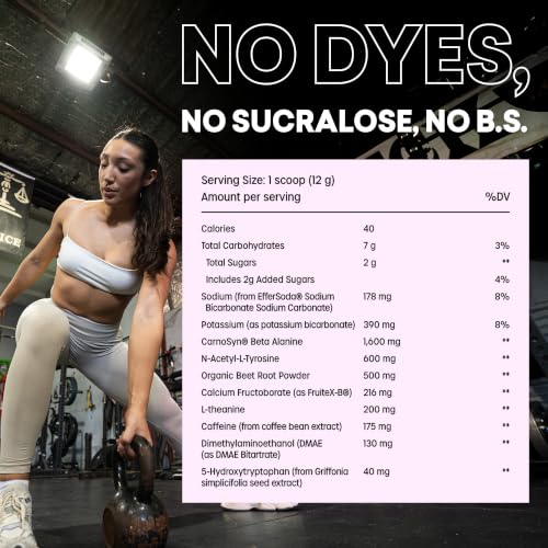 Image of EBOOST POW Natural Pre Workout Powder - 15 Packets, Berry Melon Fizz - Preworkout Energy Booster Gym Supplement Drink Mix for Men and Women - Performance, Joint Mobility Support - Gluten-Free