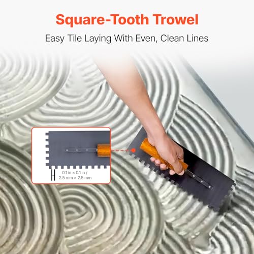 Image of VEVOR Shower Curb Kit, 48 x 48 in Watertight Shower Curb Overlay with 4 in PVC Center Bonding Flange, 4 in Stainless Steel Grate, 2 Cuttable Shower Curbs Trowel and Shower Pan Slope Stick for Bathroom