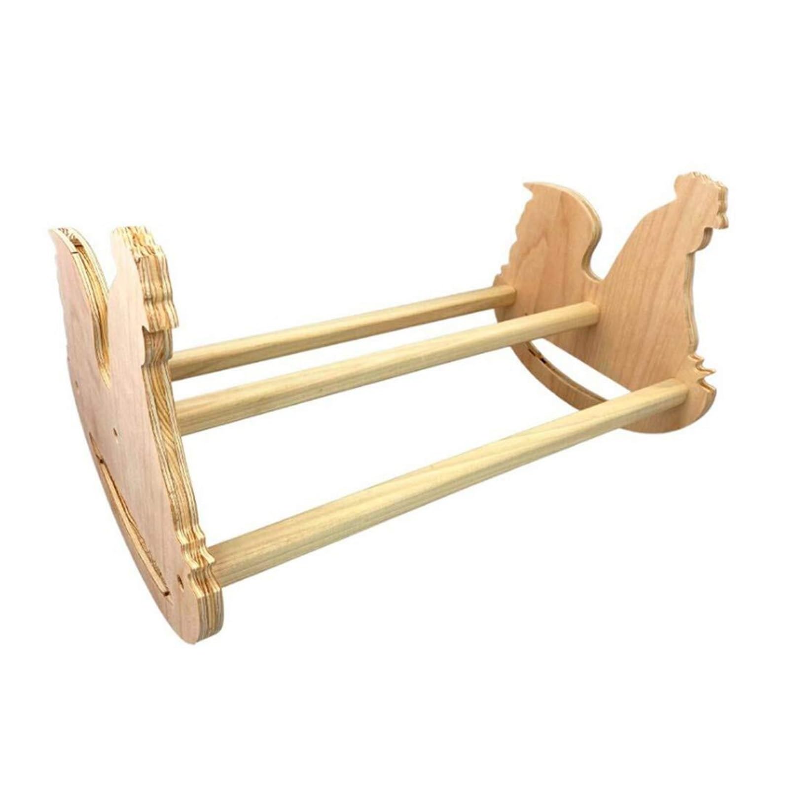Escalera oscilante de madera natural para gallos, pollitos y pájaros adultos, juguete resistente para gallinero de aves de corral