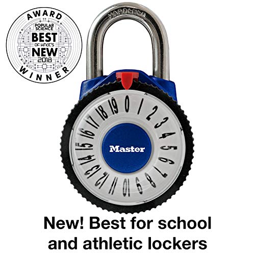 Master Lock 1588D Locker Lock Combination Padlock, 1 Pack, Magnification Lens, Color May Vary #TOP2