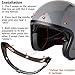 Adapter Flip Up Attachment for Snap Helmet Bubble Shield Visor (Smoke)