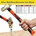 WEDO Brass Ball Peen Hammer with Fiberglass Handle,Ball Pein Hammer, 3/4lb, 280mm, 11