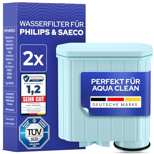 2x Ersatz für Philips AquaClean Filter CA6903/22 | Kalkschutz & verbesserter Kaffeegeschmack | Einfache Installation | passt in alle Aqua Clean Geräte | Wasserfilter für Saeco® und Philips® 2x Ersatz für Philips AquaClean Filter CA6903/22 | Kalkschutz & verbesserter Kaffeegeschmack | Einfache Installation | passt in alle Aqua Clean Geräte | Wasserfilter für Saeco® und Philips®