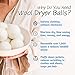 Wool Dryer Balls, 6 Pack Laundry Dryer Balls Reusable and Handmade, 100% Organic New Wool Natural Fabric Softener, Dryer Sheets Alternative and Reduce Wrinkles Eco-Friendly Dryer Balls