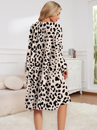 Image of CRIPOM Plus Size Moo Moos for Women Oversized Sleep Shirts for Women Oversized Nightgown with Pocket Fit S-5XL