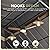 MELLCOM Gazebo 12' x 20', Wooden Finish Coated Thicker Aluminum Frame Gazebo with Galvanized Steel Roof, Outdoor Patio Gazebos with Curtains and Nettings for Patio, Lawn & Garden