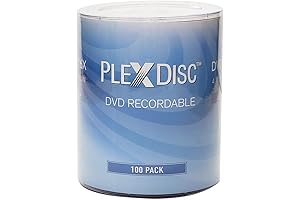PlexDisc Blank DVD-R Discs 100 Pack