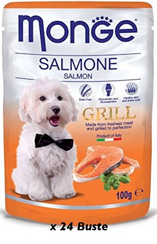 MONGE Grill Buste Salmone Conf. 24 Briefumschläge 100 g Cover