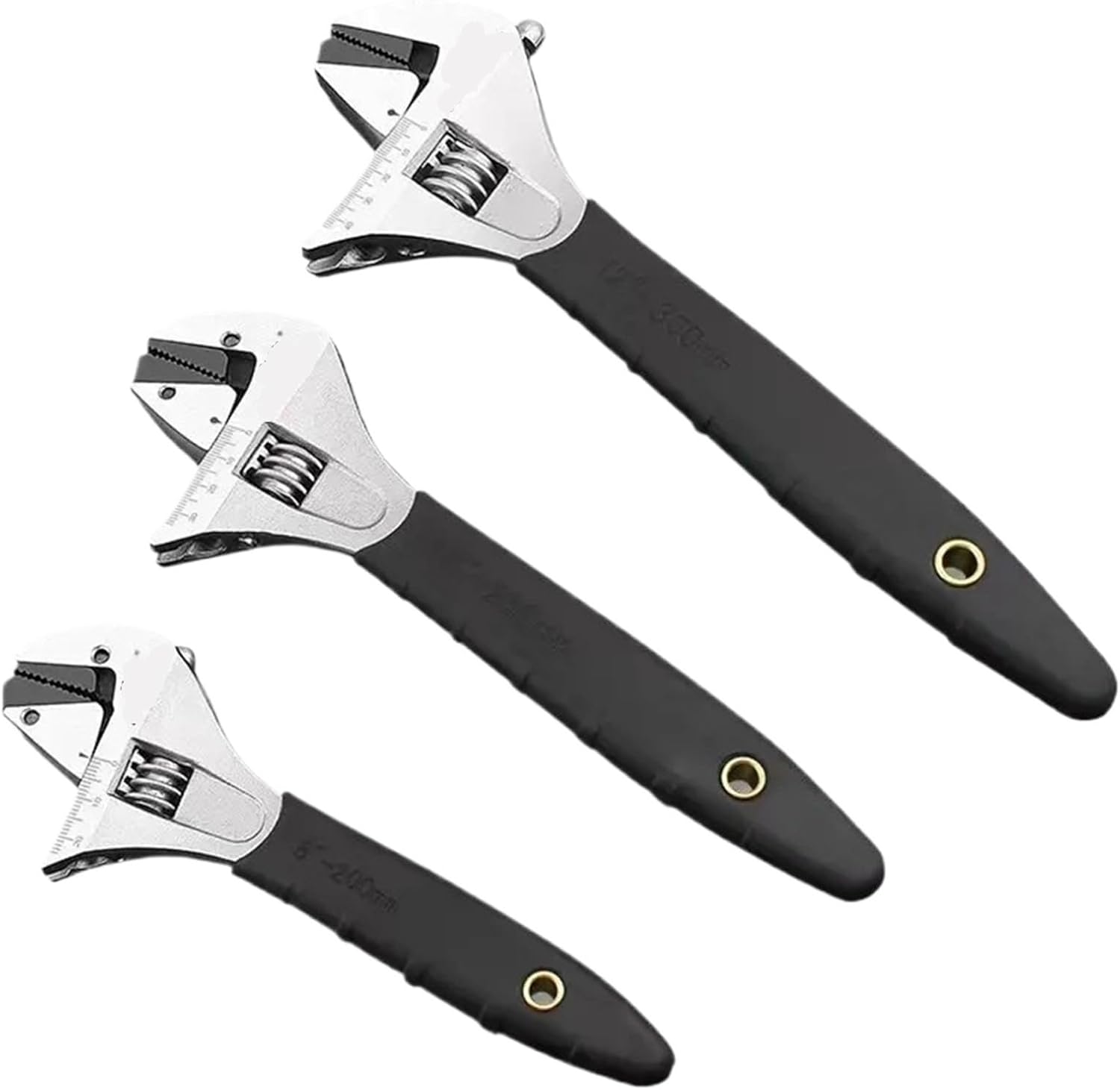 Compatible For Multifunctional Adjustable Wrench Dual-Purpose Ratchet Pipe Wrench Bathroom Workshop Hand Tool(10inch)